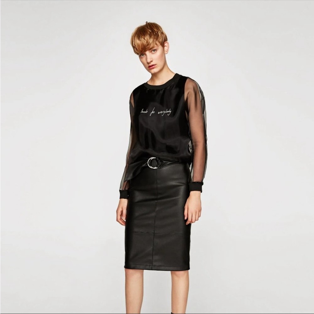 📌 Zara Made For Everybody Sheer Mesh Top - Picture 4 of 6